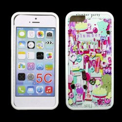 iPhone 5C Gummy Design Case (Slumber Party)